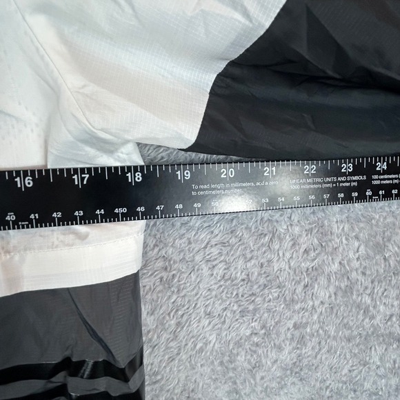 Adidas Womens Colorblock Hooded Windbreaker Jacket White Black CY7320 Sm. *READ* - Picture 5 of 8